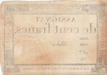 France 100 francs - 18 Nivose An III - 1794 - Sign. Dubra - Serial 2438