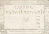 France 100 francs - 18 Nivose An III - 1794 - Sign. Gros - Série 3237