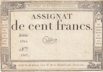 France 100 francs - 18 Nivose An III - 1794 - Sign. Guyon - Serial 1784