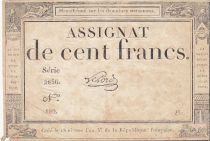 France 100 francs - 18 Nivose An III - 1794 - Sign. Lehord - Série 2836