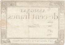 France 100 francs - 18 Nivose An III - 1794 - Sign. Morin - Serial 760