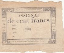 France 100 francs - 18 Nivose An III - 1794 - Sign. Pierre - Série 3775