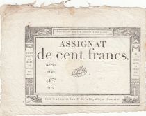 France 100 francs - 18 Nivose An III - 1794 - Sign. Tuet - Série 2142