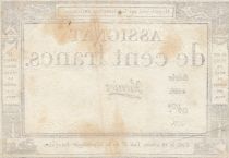 France 100 francs - 18 Nivose An III - 1794 - Sign. Varnier - Serial 4466