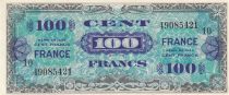 France 100 Francs - Allied Military Currency - 1944 - Serial 10