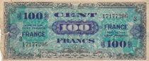 France 100 Francs - Allied Military Currency - 1944 - Serial 3 - Num 17177206