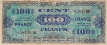 France 100 Francs - Allied Military Currency - 1944 - Serial 3 - Num 85813966