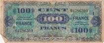 France 100 Francs - Allied Military Currency - 1944 - Serial 4