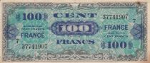 France 100 Francs - Allied Military Currency - 1944 - Serial 7 - Num 37741907