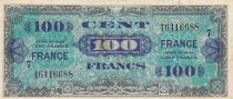 France 100 Francs - Allied Military Currency - 1944 - Serial 7 - Num 46416688