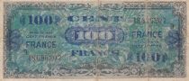 France 100 Francs - Allied Military Currency - 1944 - Serial 8 - Num 18536207