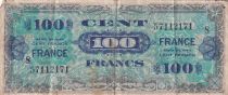 France 100 Francs - Allied Military Currency - 1944 - Serial 8 - Num um 57112171