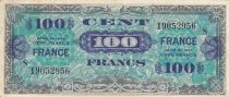 France 100 Francs - Allied Military Currency - 1944 - Serial 8 - P.123