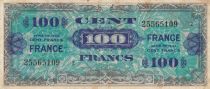 France 100 Francs - Allied Military Currency - 1944 - Serial Small 2 - Num 25565109