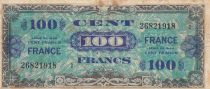 France 100 Francs - Allied Military Currency - 1944 - Serial Small 2 - Num 26821918