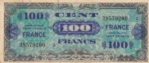 France 100 Francs - Allied Military Currency - 1944 - Serial Small 2 - Num 38579200