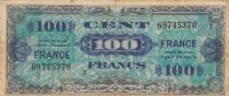 France 100 Francs - Allied Military Currency - 1944 - Serial Small 2 - Num 69745370