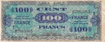 France 100 Francs - Allied Military Currency - 1944 - Serial X