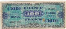 France 100 Francs - American printing - 1944 - without serial - Num 57001190