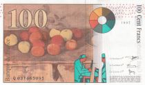 France 100 Francs - Cezanne - 1997 - Serial Q031