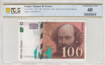 France 100 Francs - Cezanne - 1998 - Letter Y - PCGS 40 XF - P.158