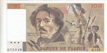 France 100 Francs - Delacroix - 1986 - Serial Q.113