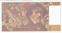 France 100 Francs - Delacroix - 1991 - Serial F.278