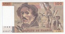 France 100 Francs - Delacroix - 1995 - Serial L.290