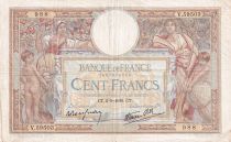 France 100 Francs - Luc Olivier Merson - 02-06-1938 - Série V.59503