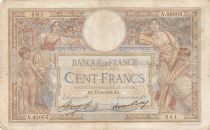 France 100 Francs - Luc Olivier Merson - 15-02-1934 - Serial A.43005