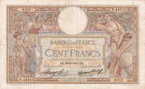 France 100 Francs - Luc Olivier Merson - 22-03-1934 - Serial N.44213