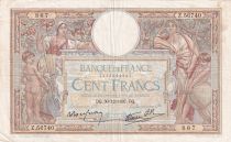 France 100 Francs - Luc Olivier Merson - 30-12-1937 - Série Z.56740