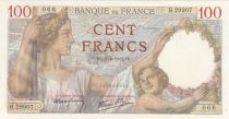 France 100 Francs - Sully - 02-04-1942 - Serial H.29907