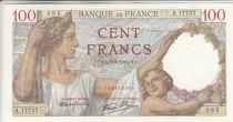 France 100 Francs - Sully - 09-01-1941 - Serial A.17737