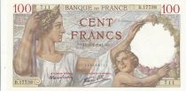 France 100 Francs - Sully - 09-01-1941 - Serial B.17738