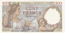 France 100 Francs - Sully - 19-03-1942 - Serial D.29348