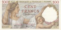 France 100 Francs - Sully - 20-02-1941 - Serial M.19482