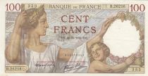 France 100 Francs - Sully - 20-11-1941 - Serial B.26216