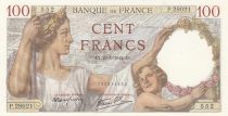 France 100 Francs - Sully - 29-01-1942 - Serial P.28021