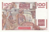 France 100 Francs - Young farmer - 09-01-1947 - Serial M.186