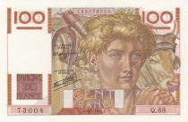 France 100 Francs - Young Farmer - 11-07-1946 - Serial Q.68