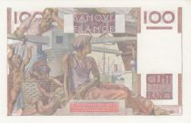 France 100 Francs - Young farmer - 16-11-1950 - Serial D.379