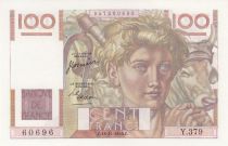 France 100 Francs - Young farmer - 16-11-1950 - Serial Y.379