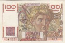 France 100 Francs - Young Farmer - 18-04-1946 - Serial C.39