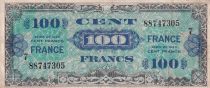 France 100 Francs Allied Military Currency - 1945 - Serial 7