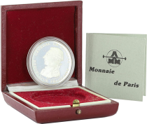 France 100 Francs General La Fayette - 1987 - Silver - With box and certificate - Proof