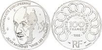 France 100 Francs Jean Monnet - 1992 Argent