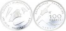 France 100 Francs Jeux Paralympiques - 1992 - Argent - Avec boite et certificat - Frappe BE