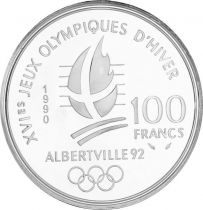 France 100 Francs JO Albertville - Bobsleigh - 1990 - Frappe BE - sans certificat