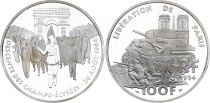 France 100 Francs Liberation of Paris - 1994 - Proof - Silver - without boxe and without certificate